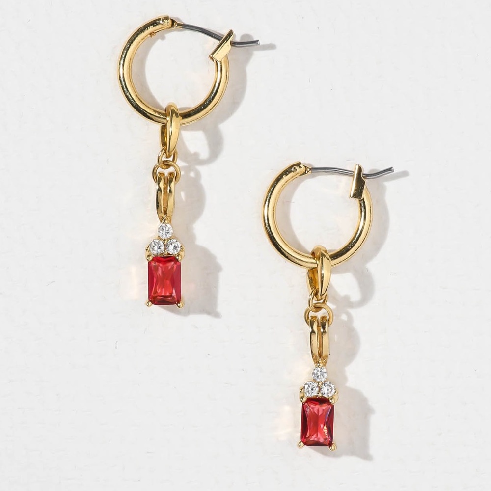 new vanessa mooney THE FORBIDDEN EARRINGS - RUBY